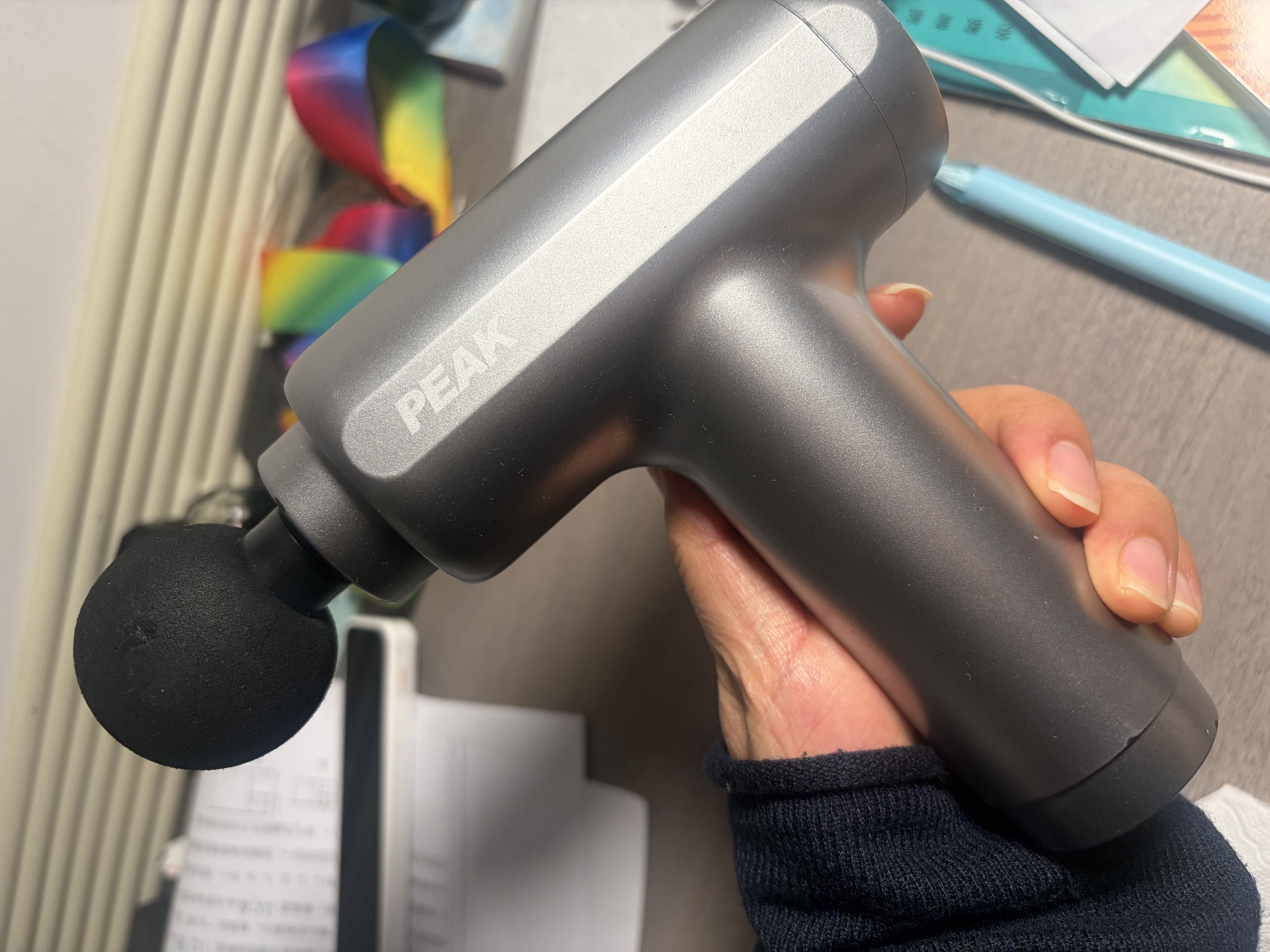 匹克（PEAK）筋膜枪按摩器肩颈腰背按摩仪肌颈膜枪专业级迷你便携式健身肌肉放松教师节春节情人七夕礼物男女 实拍图