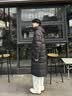 准者（RIGORER）长款羽绒服男2026秋冬新款连帽保暖防风加厚运动户外休闲情侣外套 纯正黑 L (175) 实拍图
