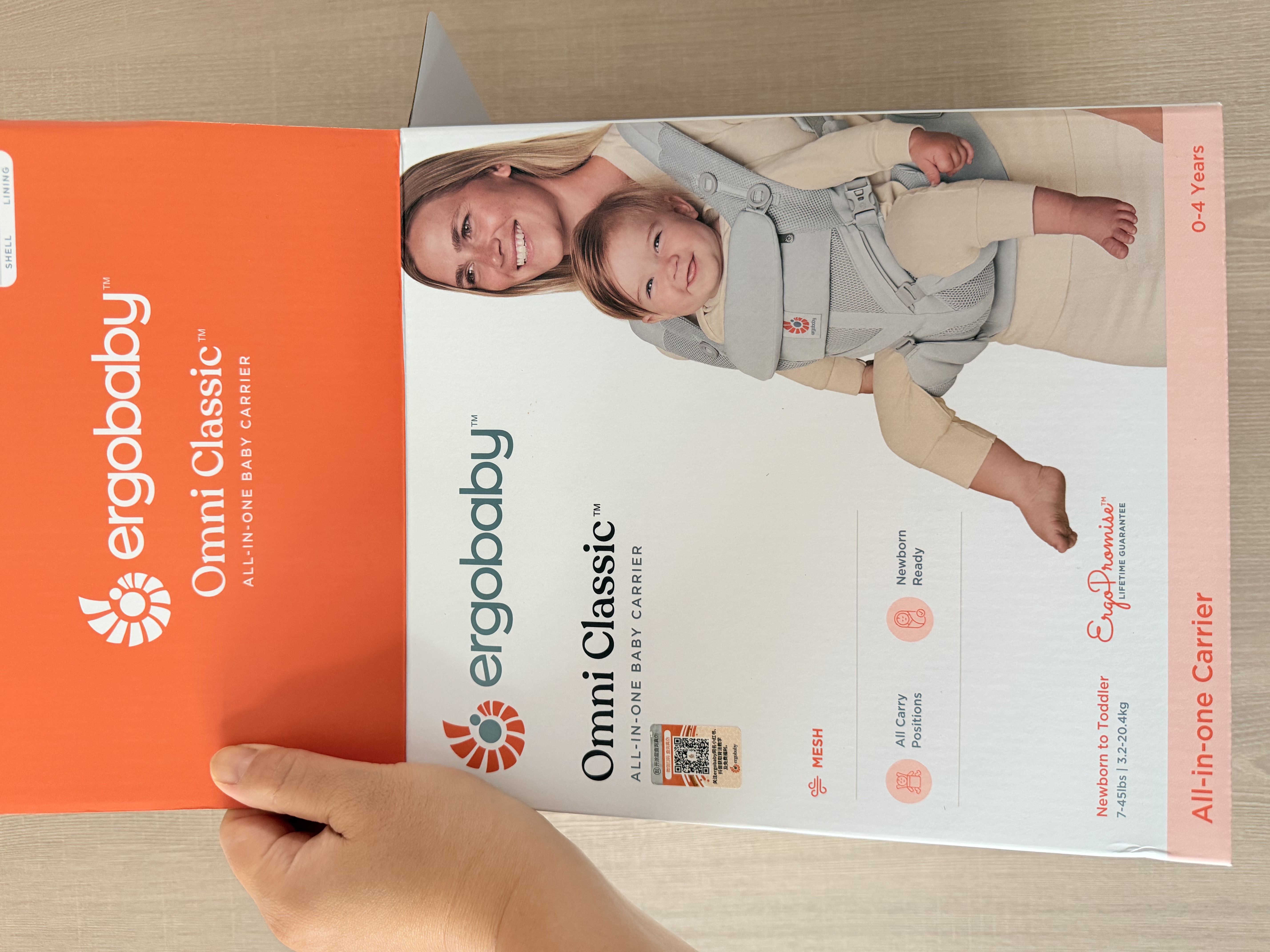 ERGObaby进口二狗婴儿背带夏季透气新生儿省力便携出行腰凳omni classic灰 实拍图