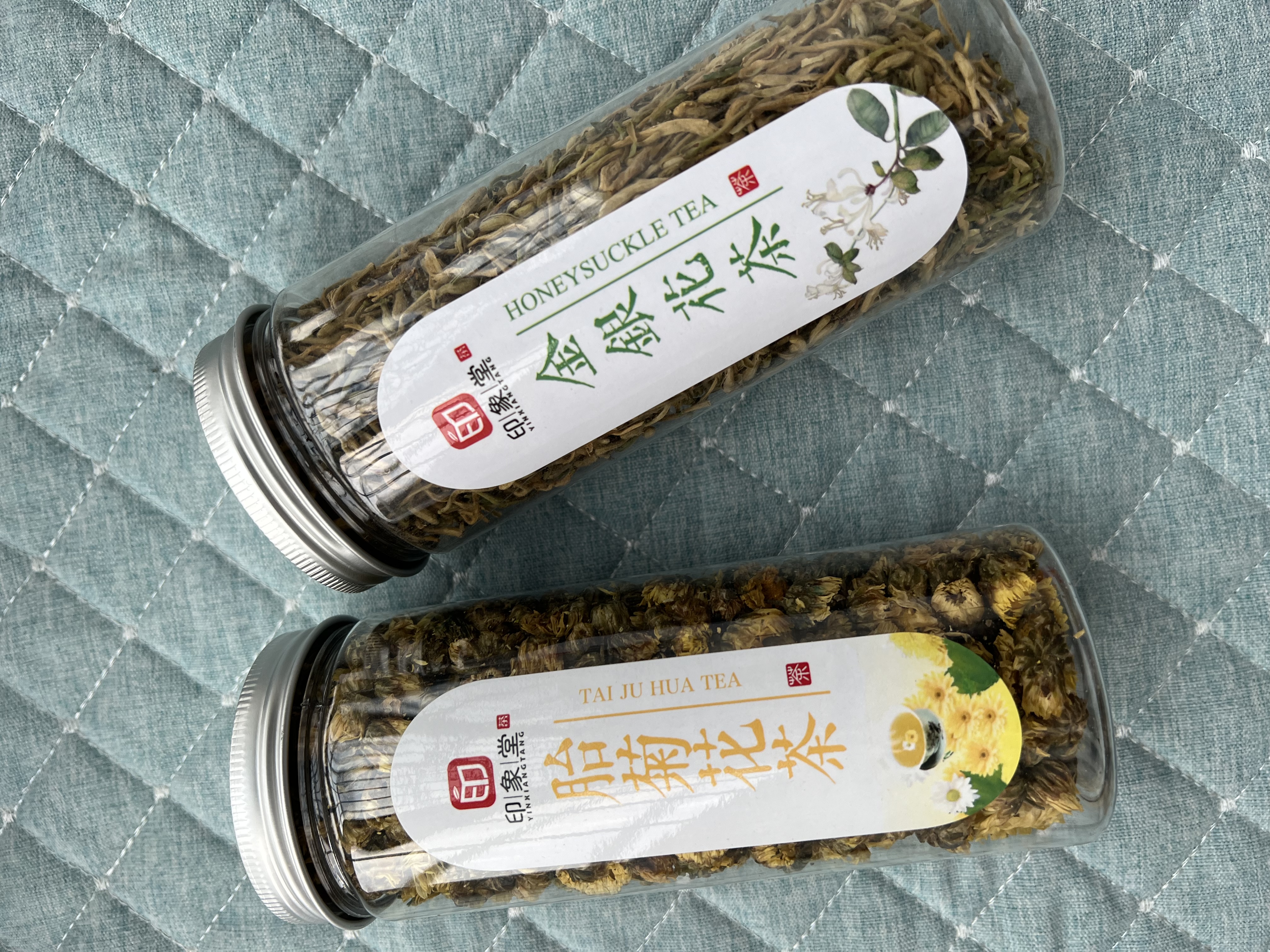 印象堂茶叶花草茶金银花茶浙江菊花茶组合110g共2罐装礼品养生茶 实拍图