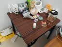 卓博餐桌折叠桌子家用饭桌麻将桌掼蛋桌电脑桌书桌方桌BZP7胡桃色80cm 实拍图