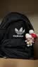 adidas休闲日常通勤运动双肩背包学生书包开学男女阿迪达斯三叶草   黑色/白   NS(均码) 实拍图