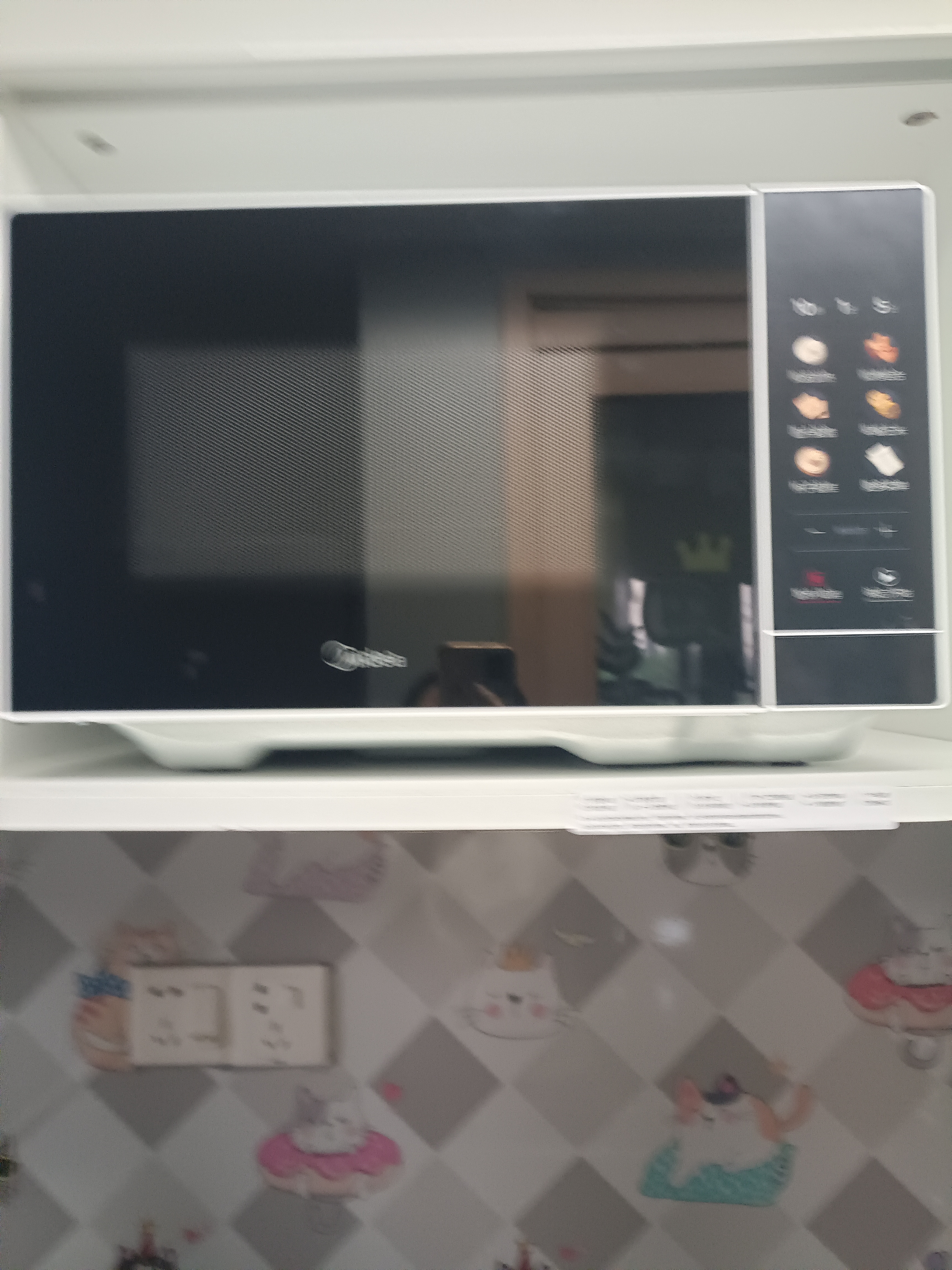 美的（Midea）微波炉烤箱一体机900w微波1000w烧烤平板光波速热23L容量变频2026新款彩膜家用一级能效 （C32） 实拍图