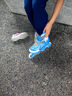 米高轮滑鞋儿童溜冰鞋直排轮可调尺码透气培训初级教学生用旱冰鞋MI0 蓝K8套装 OC1 L (推荐鞋码35-38内长23-25.5cm) 实拍图