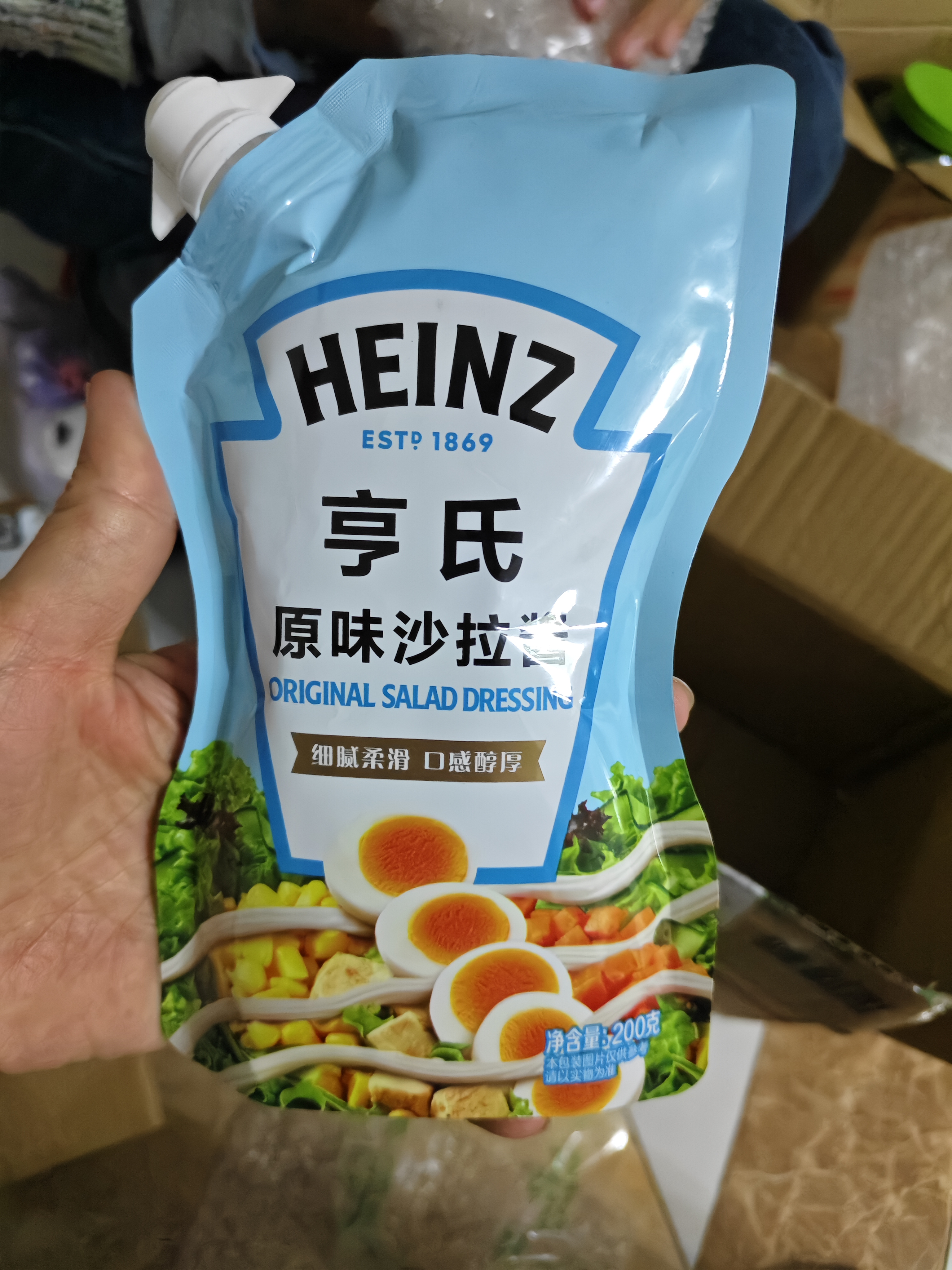 亨氏（Heinz）(Heinz) 沙拉酱 原味沙拉酱 蔬菜水果沙拉寿司酱 200g袋装 实拍图