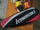 川崎（KAWASAKI）羽毛球拍轻量化碳素中杆对拍KD-1蓝红（已穿线+6球+手胶+拍包） 实拍图