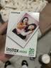INSTAX富士instax立拍立得 mini相纸 白边双包20张+闪闪星钻边框贴 实拍图