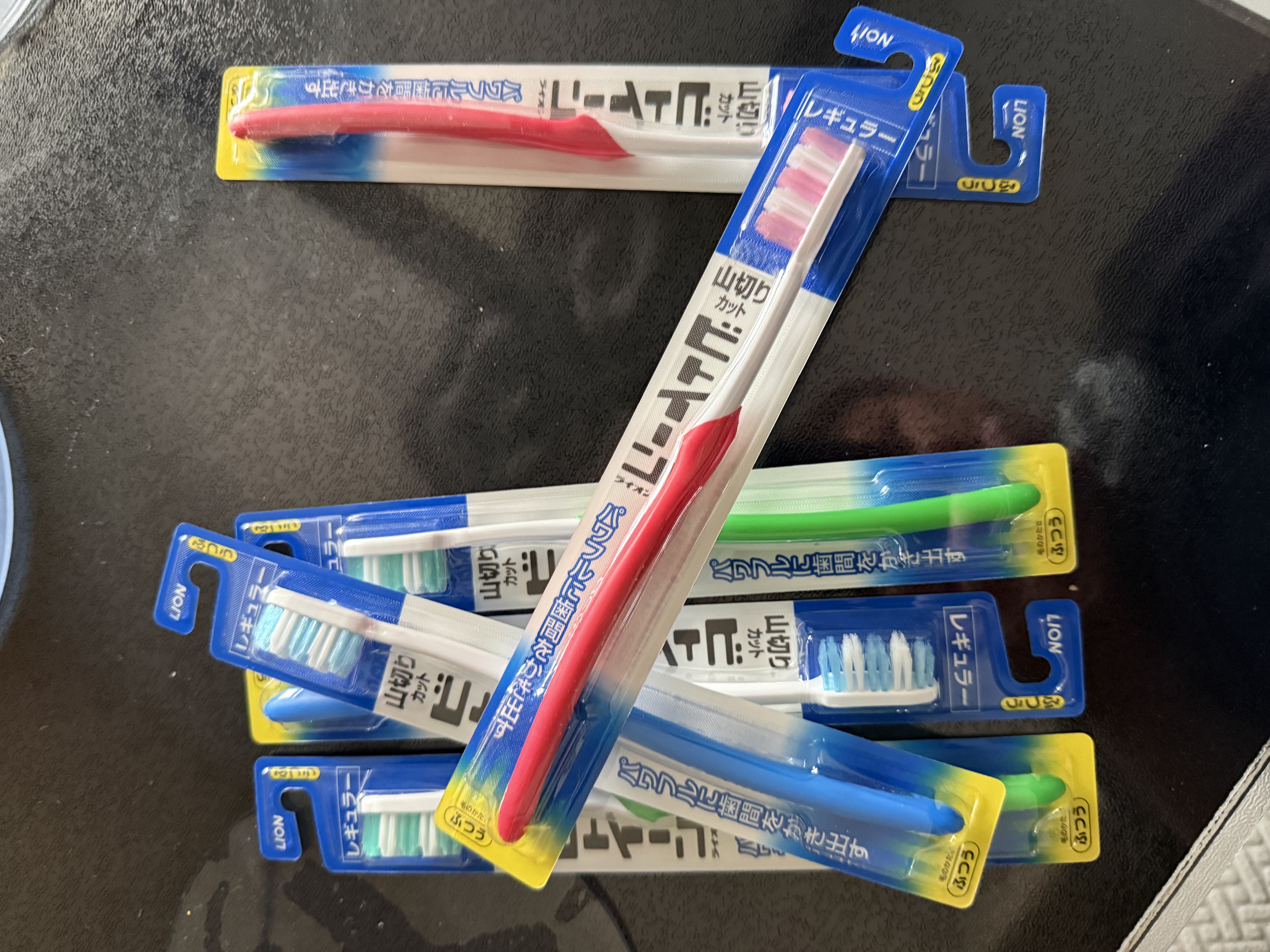 狮王牙刷深层清洁护齿护牙龈波浪形防滑刷柄标准中毛颜色随机*3 实拍图