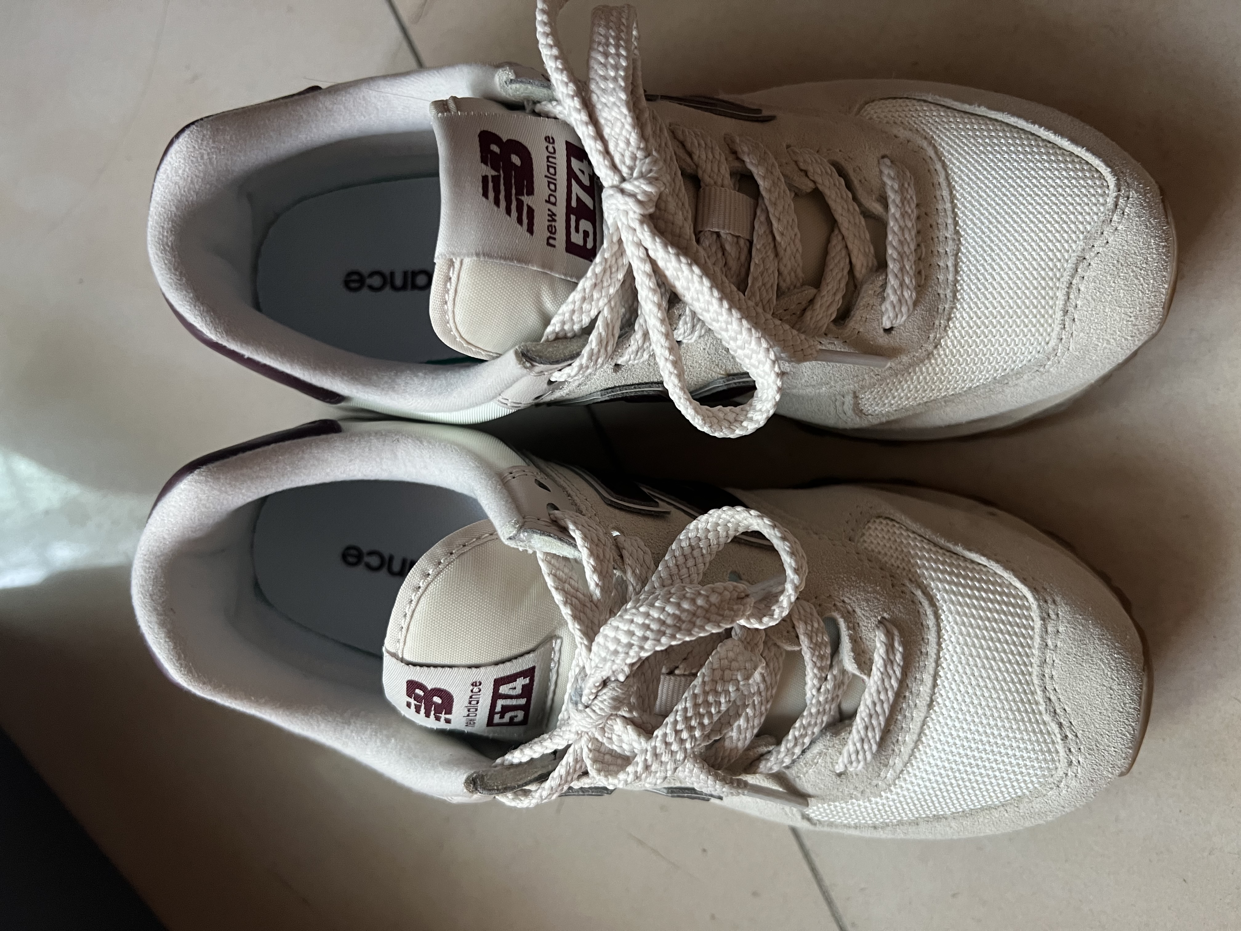 NEW BALANCE女鞋复古秋冬轻便耐磨百搭休闲运动慢跑鞋574系列WL574RCF 36.5 实拍图
