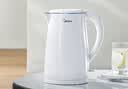 美的（Midea）电热水壶烧水壶1.7L304不锈钢0涂层双层隔热自动断电1500W养生冲奶2026新款 MK-SH17M130 实拍图
