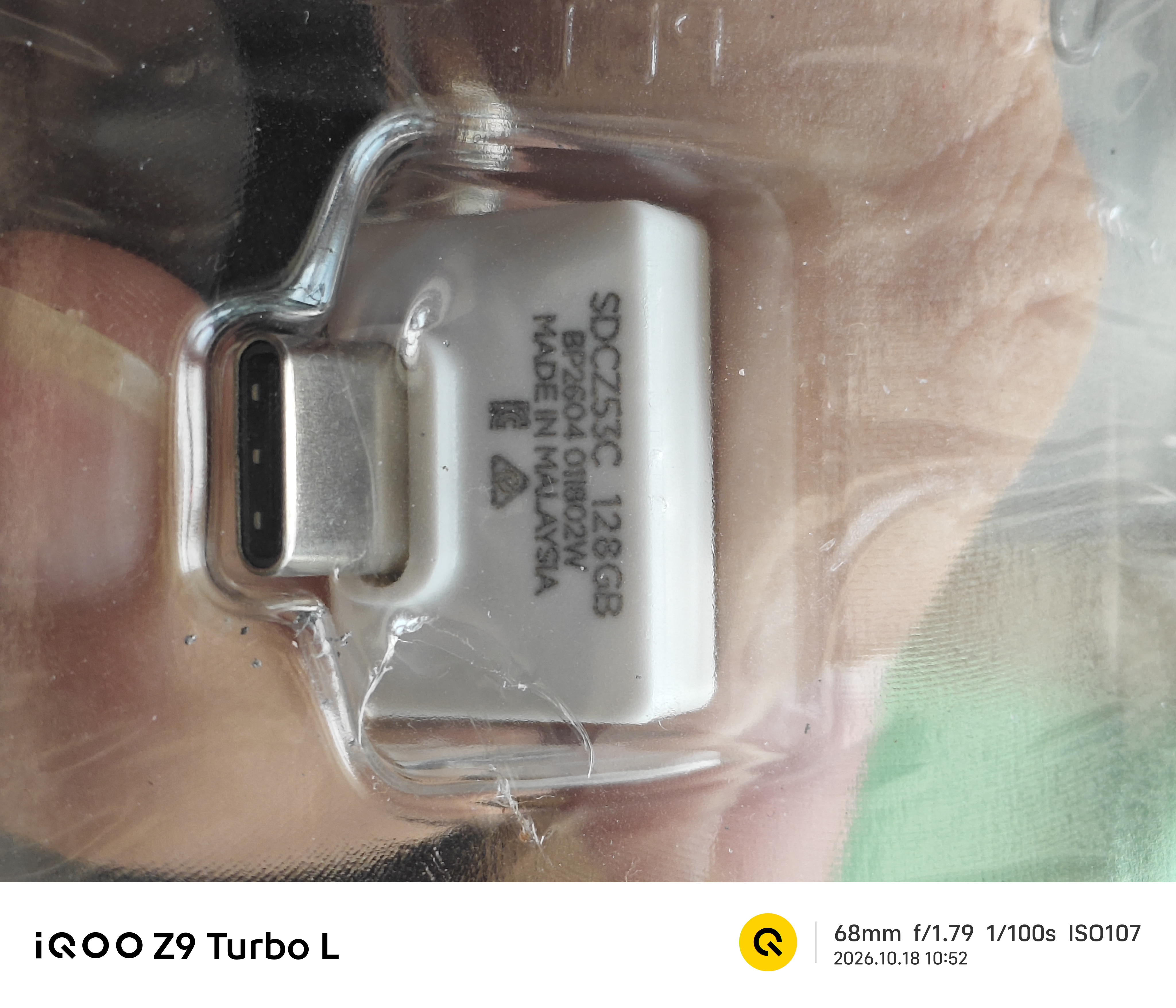 Sandisk闪迪128GB Type-C USB3.2 哨兵模式车载U盘 CZ53C 读速400MB/s 行车记录仪优盘 适配多品牌新能源汽车 实拍图