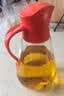 乐扣乐扣(LOCK&LOCK)大容量玻璃油壶油瓶醋酒酱油调味壶550ml红色 实拍图