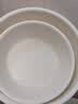 MUJI 聚丙烯热水盆 脸盆洗衣盆家用加厚盆 泡脚盆 MB08CC2S 白色大 外口径380mm*高120mm/约9.5L 实拍图