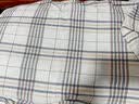 金号  A类纯棉双层布艺枕巾 两条装 蓝色 126g/条 52*80cm 实拍图