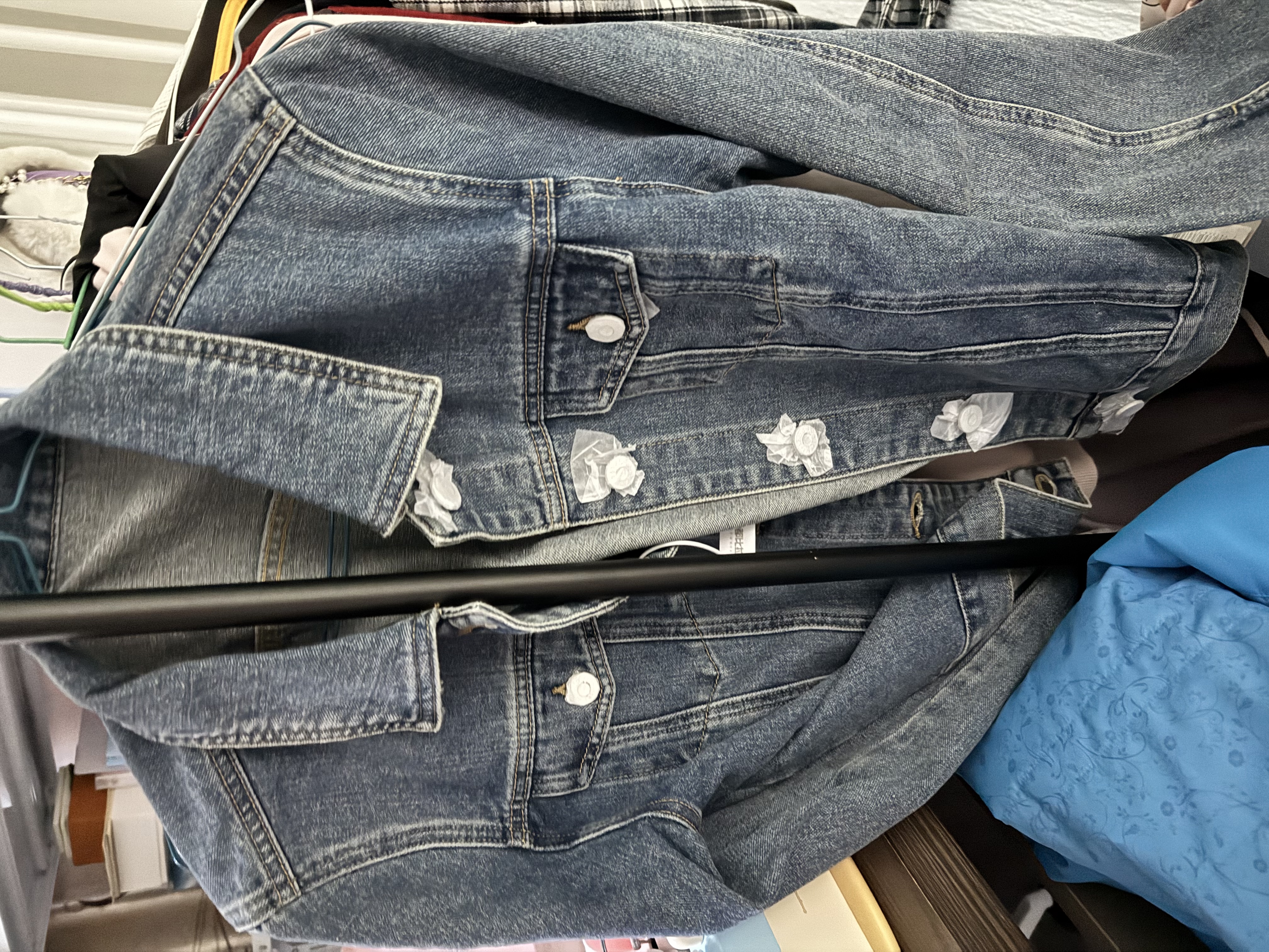 尚都比拉休闲经典复古丹宁风牛仔外套女春秋百搭短款上衣 牛仔蓝 M码  实拍图