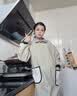 光多拉围裙长袖罩衣厨房家用高级带袖防水防油男女士专用工作服棉麻围裙 实拍图