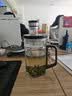 雅集玻璃杯月牙茶隔大容量豪饮杯800ml高硼硅办公水杯耐热杯木盖木把 实拍图