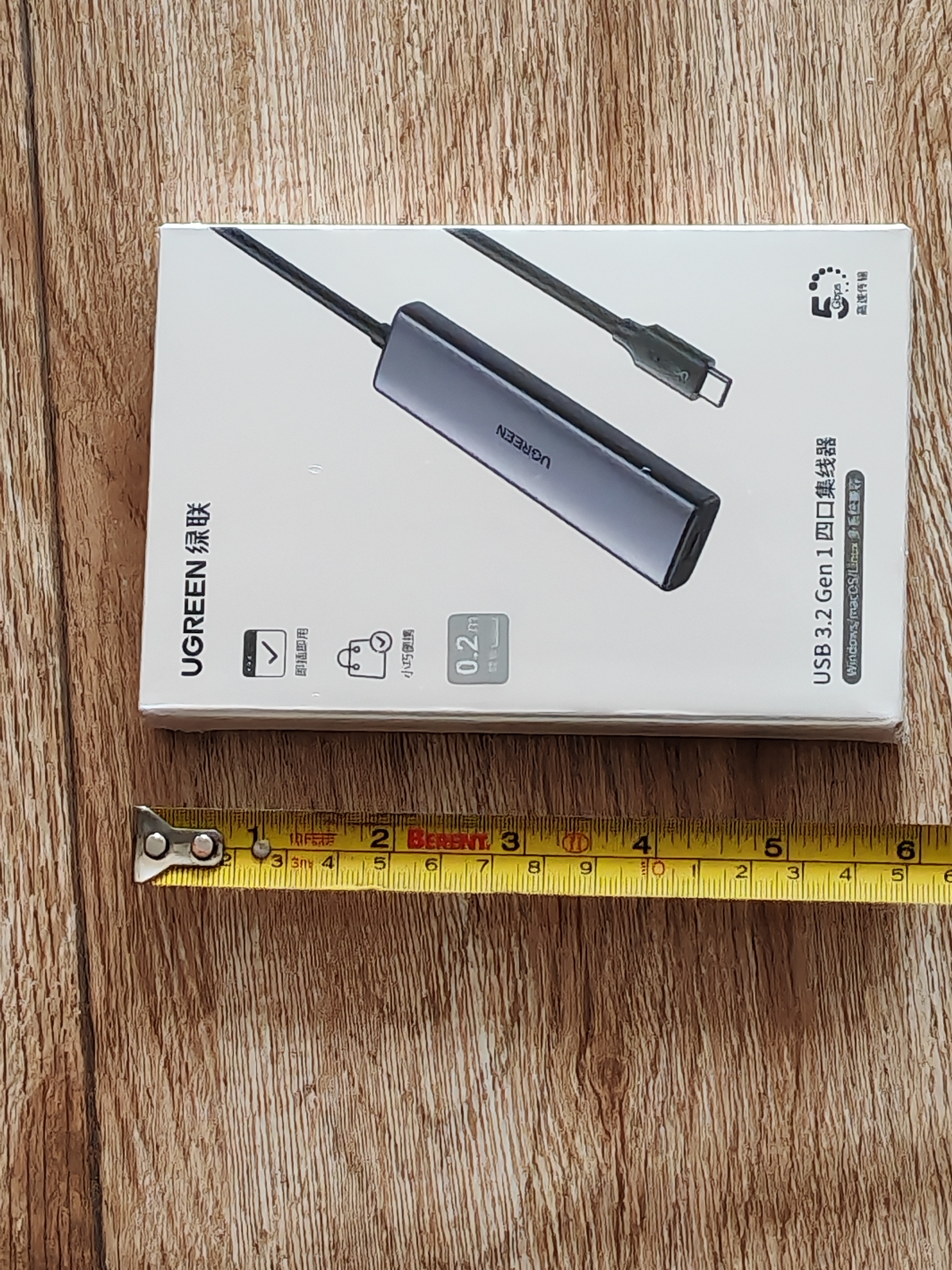 绿联Type-C扩展坞 USB-C扩展器3.0分线器 4口集线器HUB拓展坞转换器 适用苹果17/16笔记本Mac平板iPad 实拍图