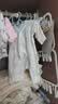 babylove【清仓】新生儿连体衣秋冬季衣服恒温薄夹棉保暖哈衣棉服 极光蓝 66cm 实拍图