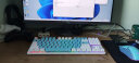 宏碁（acer）机械键盘鼠标套装87键/104键拼色有线键盘游戏办公笔记本台式电脑键盘 104键蓝白(青轴)+OMW130鼠标蓝色 实拍图