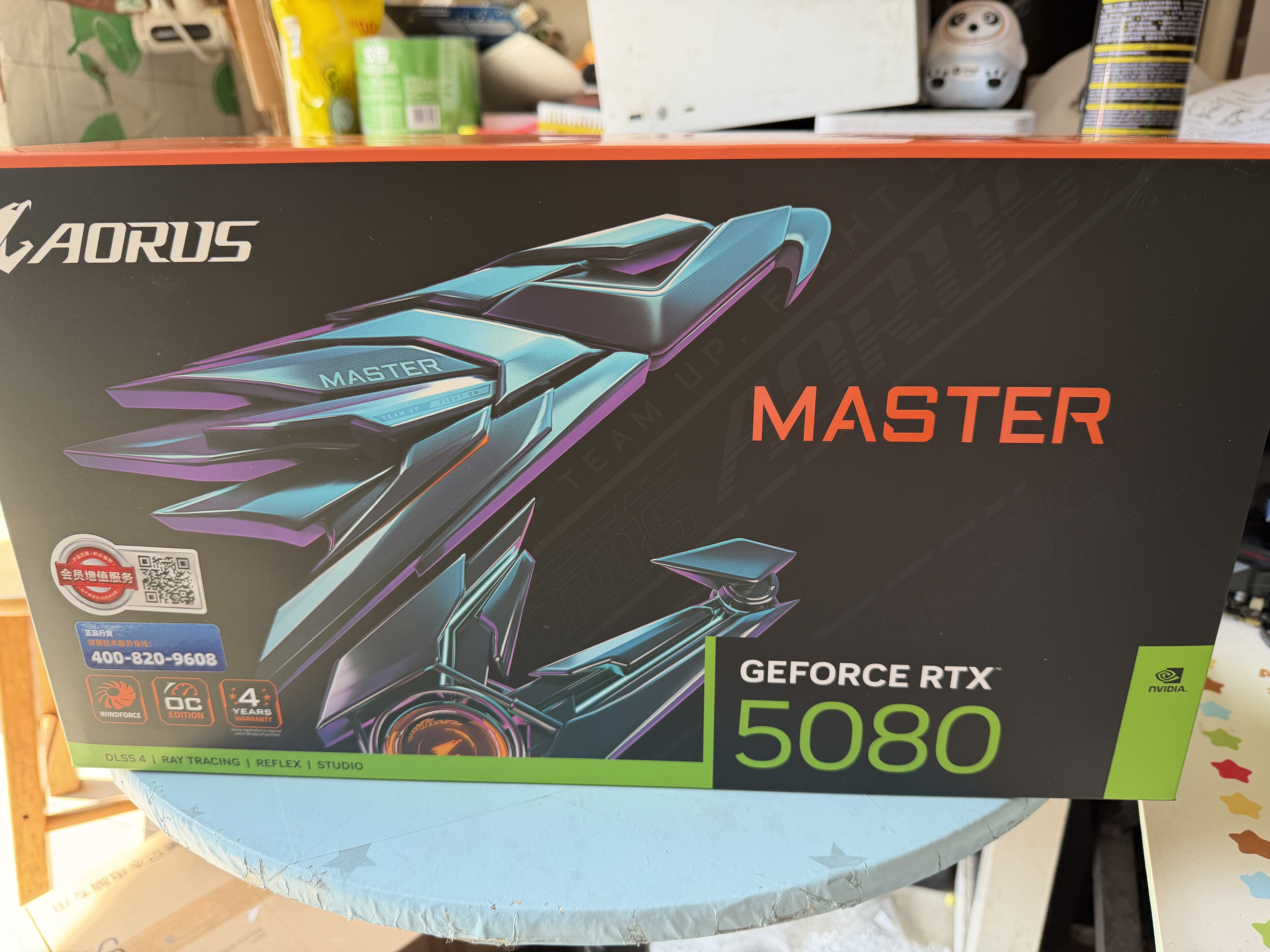 技嘉（GIGABYTE）5080显卡 超级雕 GeForce RTX 5080 AORUS MASTER OC 16G DLSS5游戏设计OpenClaw龙虾本地部署显卡 实拍图