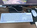 联想（Lenovo）有线键鼠套装KM220/TL21 巧克力按键有线键盘鼠标USB商务电脑办公键盘笔记本台式机一体机键盘紫色 实拍图