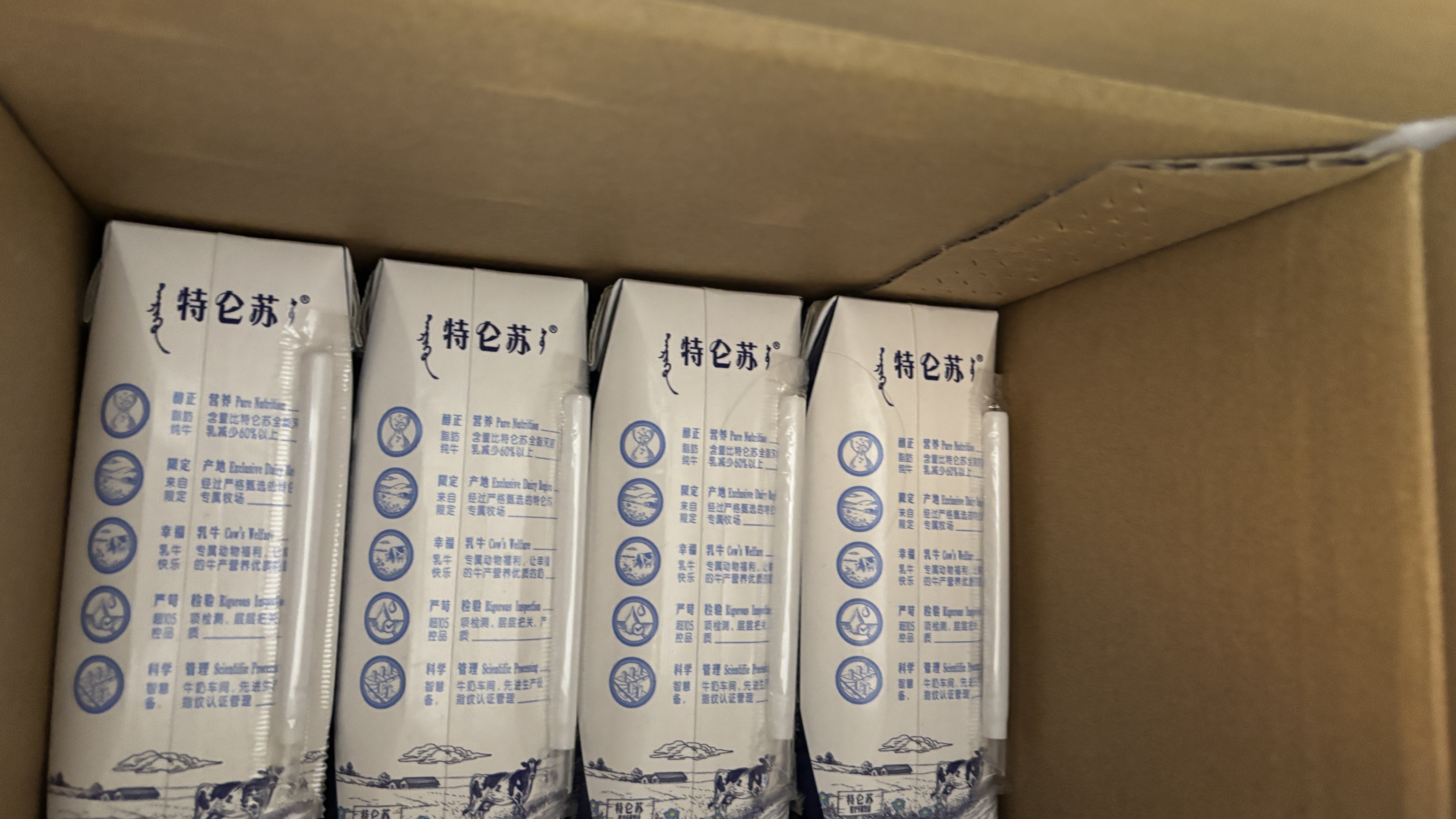 蒙牛特仑苏低脂纯牛奶250ml×16盒 3.6g蛋白 健身减脂 送礼礼盒 实拍图