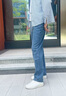 回力牛仔裤男春秋季直筒裤子男宽松阔腿休闲裤男美式长裤男裤 深蓝3XL 实拍图
