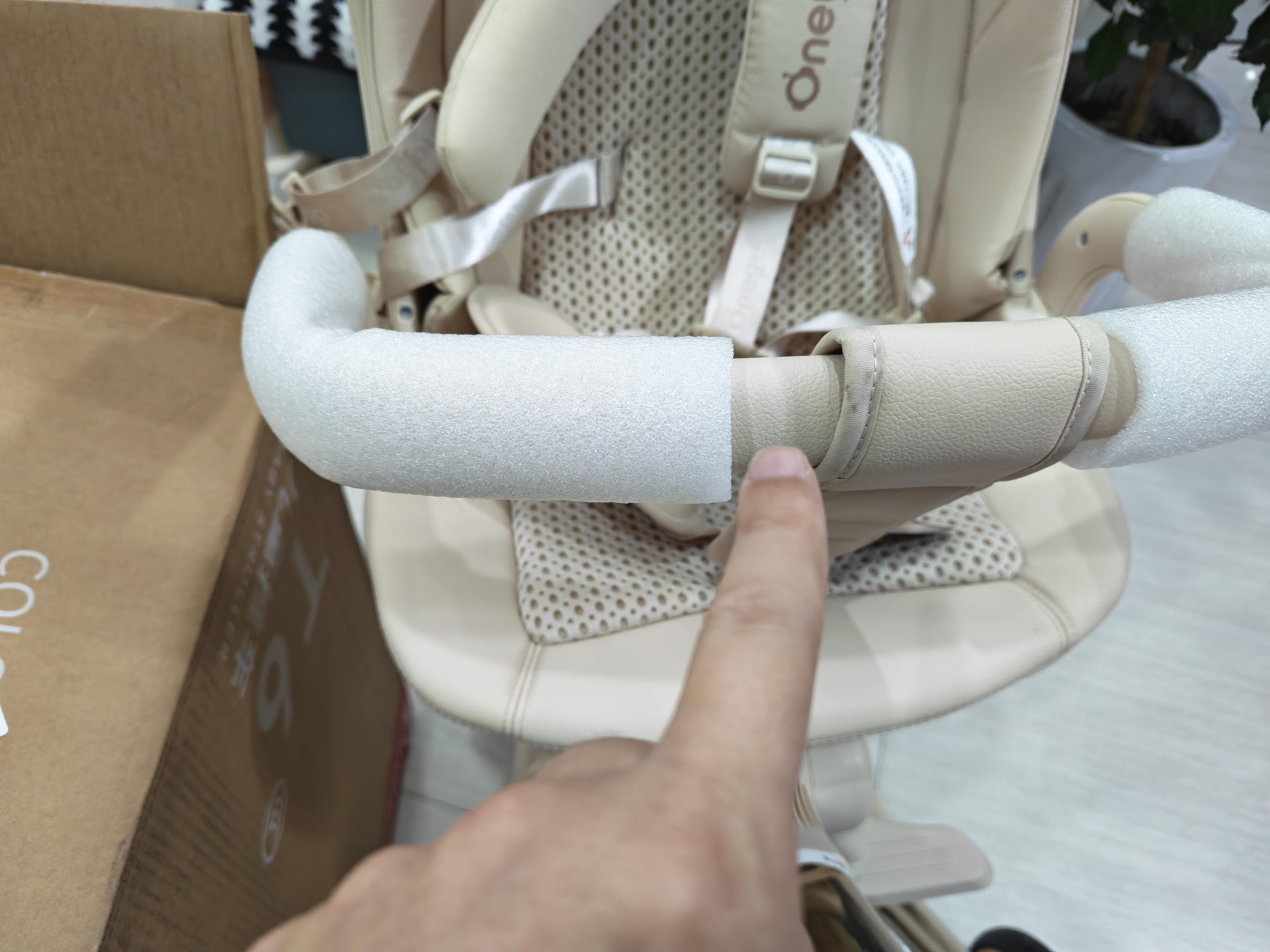 丸丫T6pro二代遛娃神器高景观婴儿推车可坐可躺轻便折叠可换向香槟金 实拍图