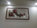 迅典梅花手绘国画中式梅开五福客厅装饰画喜上眉梢挂画沙发背景墙字画 梅开五福 实木带框63*123厘米 实拍图