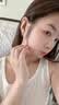 芯奢S999纯银耳钉女士2026新款耳环养耳洞素圈耳圈足银实心高级感耳饰 足银8MM【2只装】 【适合耳骨戴】假一赔十 实拍图