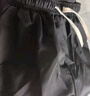 猫霓冰丝短裤男士夏季薄款潮牌宽松直筒外穿速干沙滩运动休闲五分中裤 黑色+深灰【抢手两条装】 L 【建议体重100-110斤左右】 实拍图