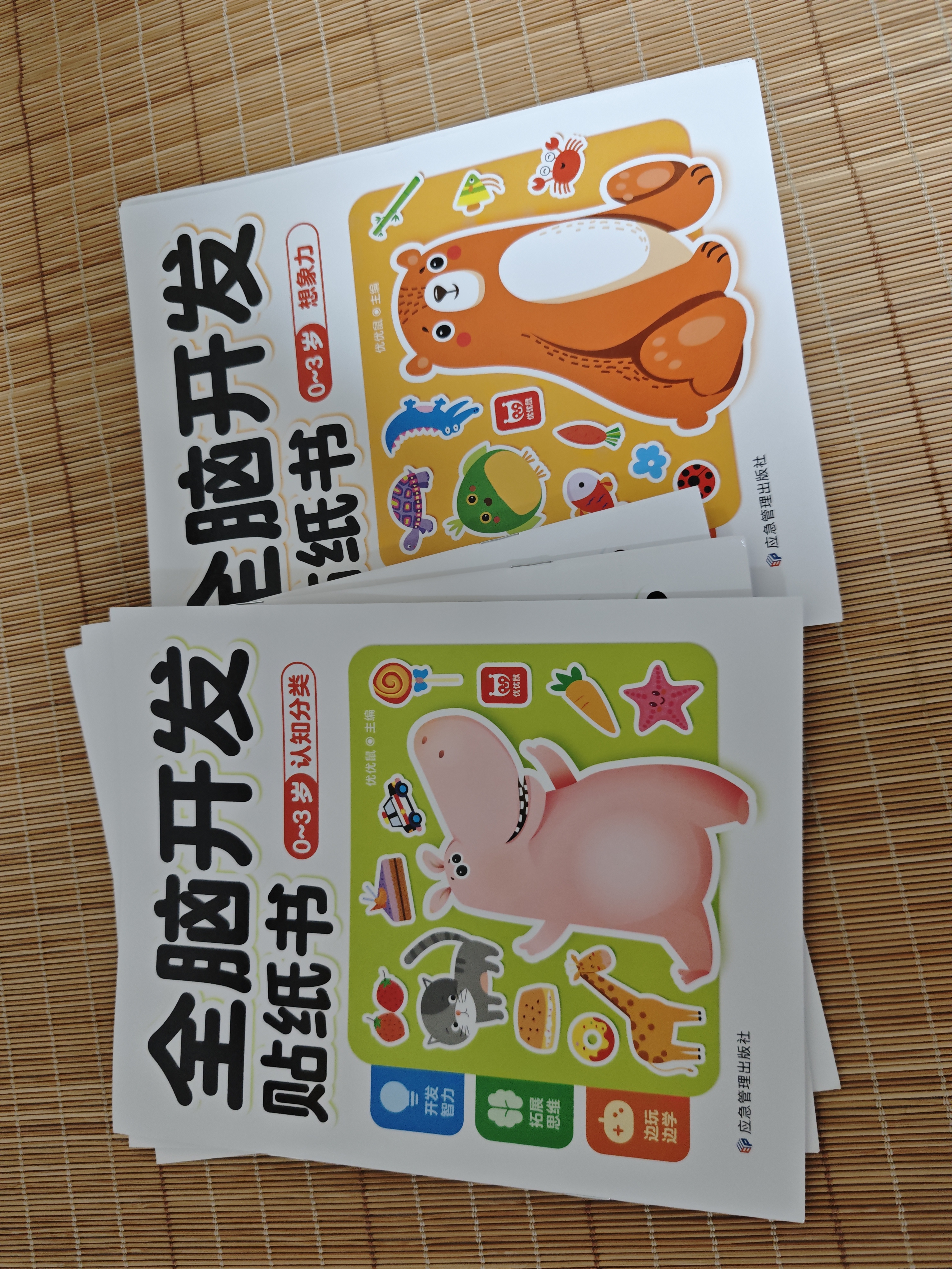 全脑开发贴纸书 0-3岁（6册）宝宝专注力训练益智早教动手动脑全脑智力开发 左右脑开发儿童专注力训练观察能力精细动作培养 空间感知认知启蒙儿童贴纸书贴贴画  生日礼物女孩男孩 实拍图