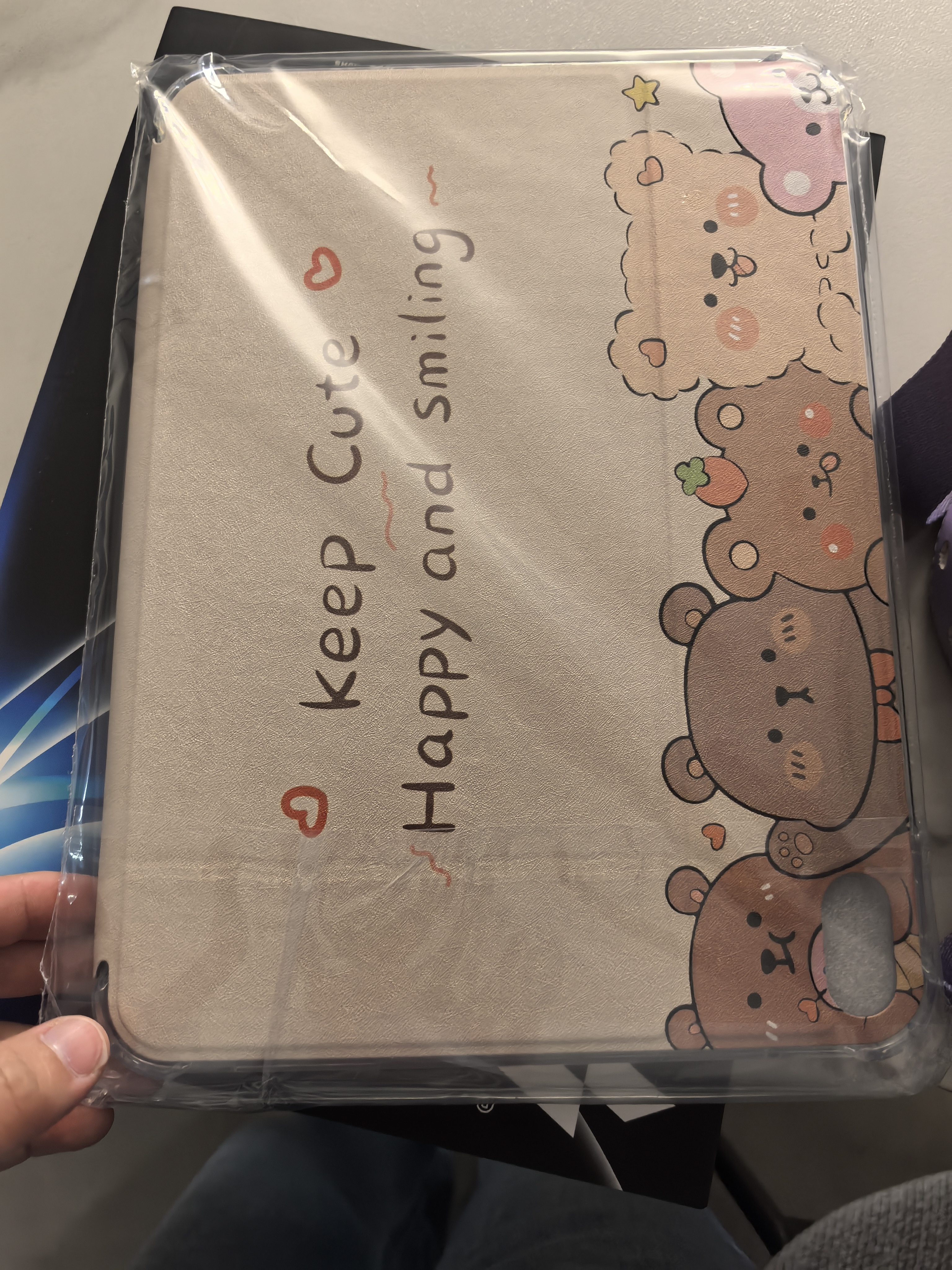 QBOSS适用ipad11保护壳ipad保护套ipad10苹果12代2026平板A19全包A16软胶气囊防摔儿童卡通可爱小熊 实拍图