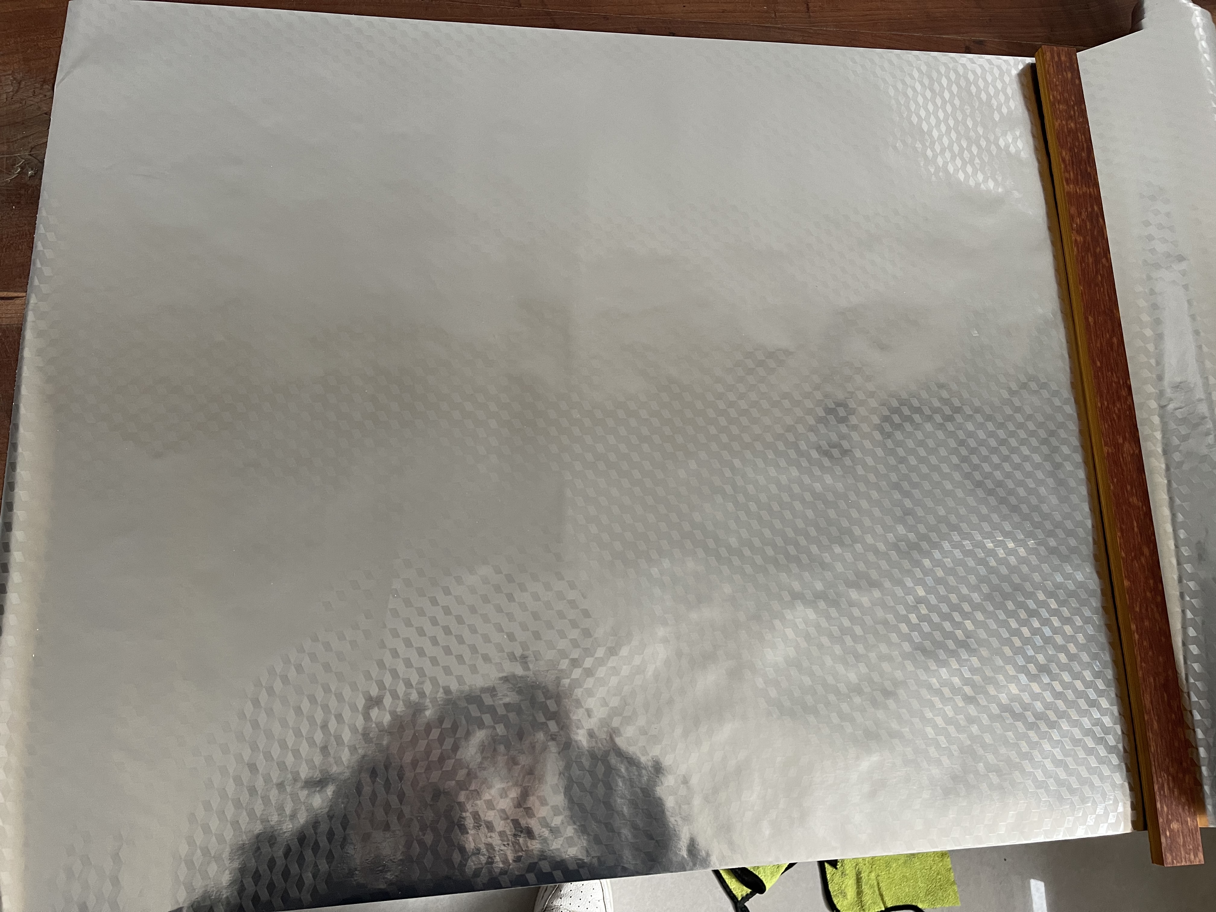 维简厨房防油贴纸防水防油自粘耐高温加厚灶台橱柜防潮铝箔纸0.6*10米 实拍图