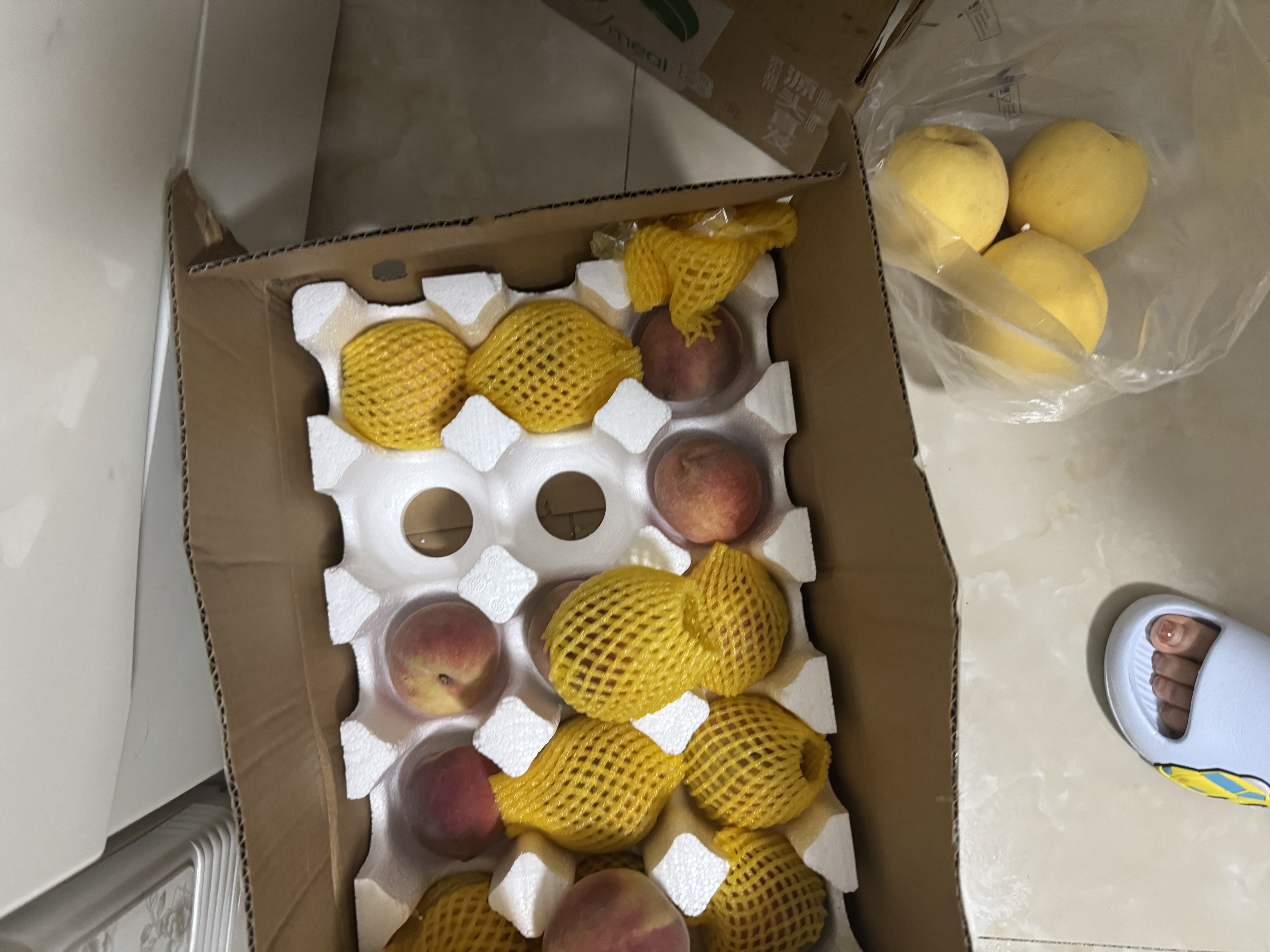 京觅脆桃水果桃子蒙阴新鲜冬桃 净4.5斤单果150g+ 源头直发 实拍图