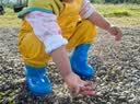 惊浪儿童下水裤赶海连体雨裤防水雨靴一体涉水玩水幼儿园装备 28码 实拍图