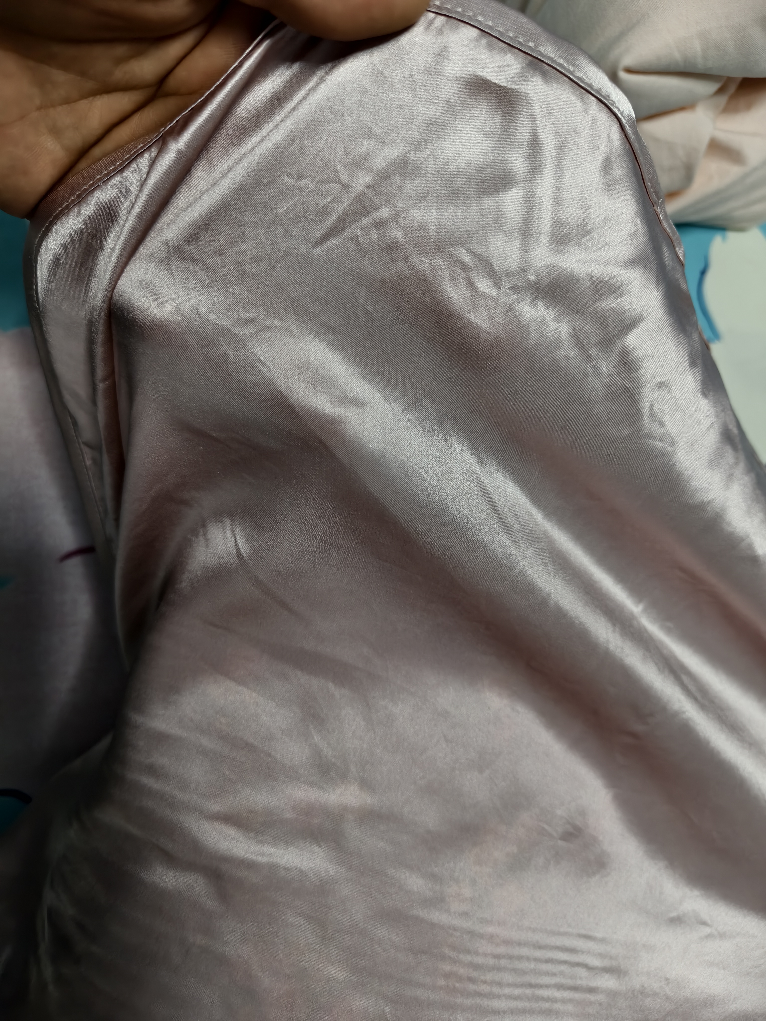 蚕花娘娘真丝枕巾 100%桑蚕丝19姆米高档丝绸纯真丝枕巾单个【胭脂玫瑰】 实拍图