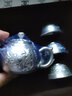 茂林銀樓 银茶壶S999足银茶具百福功夫泡茶银茶杯双层隔热银器送长辈礼品 五福临门一壶3杯共265g+鉴定证书 实拍图