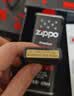 ZIPPO打火机之宝防风煤油黑裂漆-经典商标 生日礼物送男友 含油礼盒 实拍图