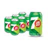 百事可乐七喜7UP 柠檬味 碳酸饮料汽水 330ml*6听胖罐 实拍图