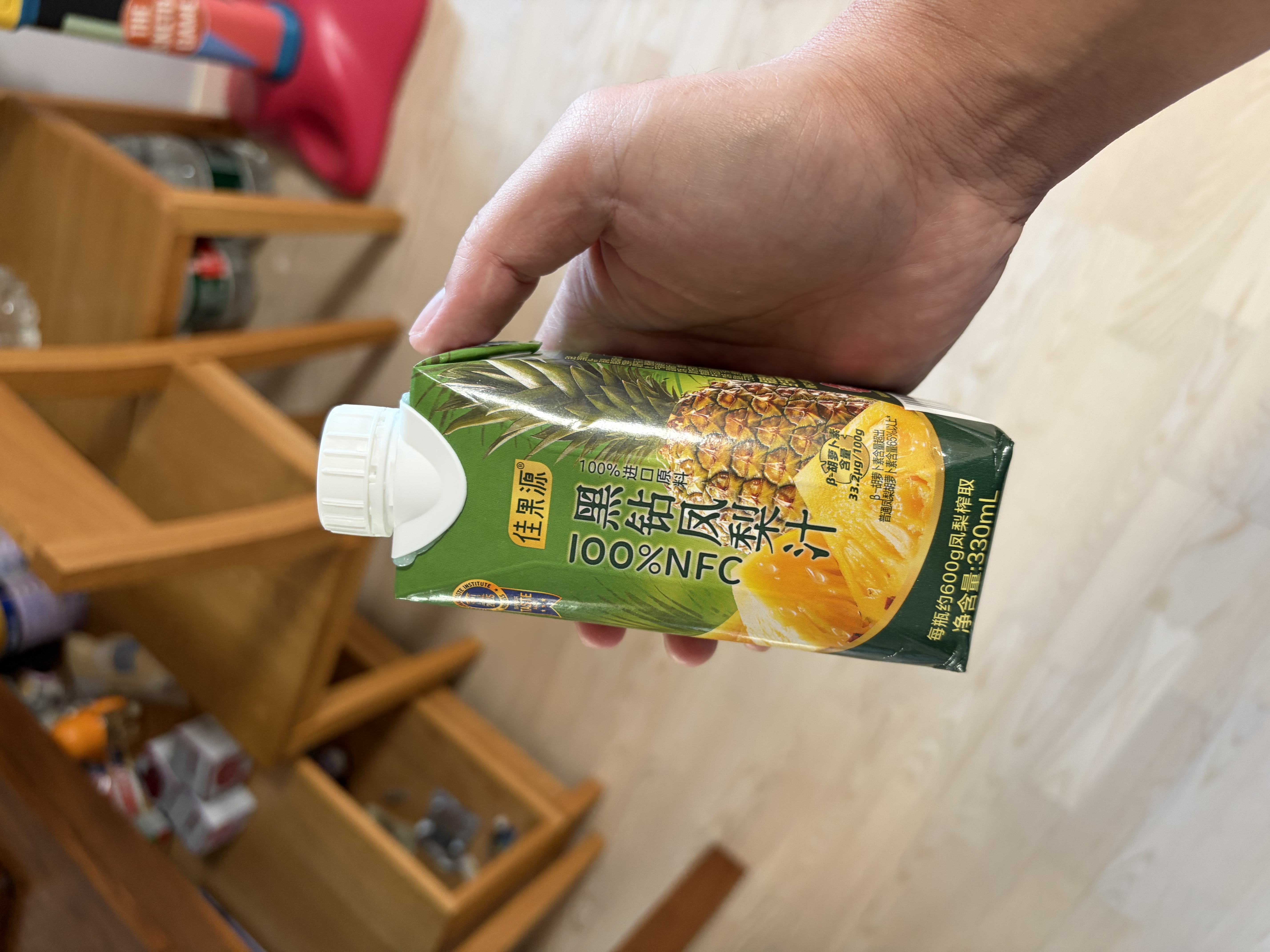 佳果源佳农旗下 100%NFC黑钻凤梨汁330mL*10瓶送礼礼盒 实拍图