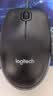 罗技（Logitech）M91P（同M90外型）有线鼠标 家用办公鼠标 电脑笔记本鼠标 左右手通用对称鼠标  黑色 实拍图