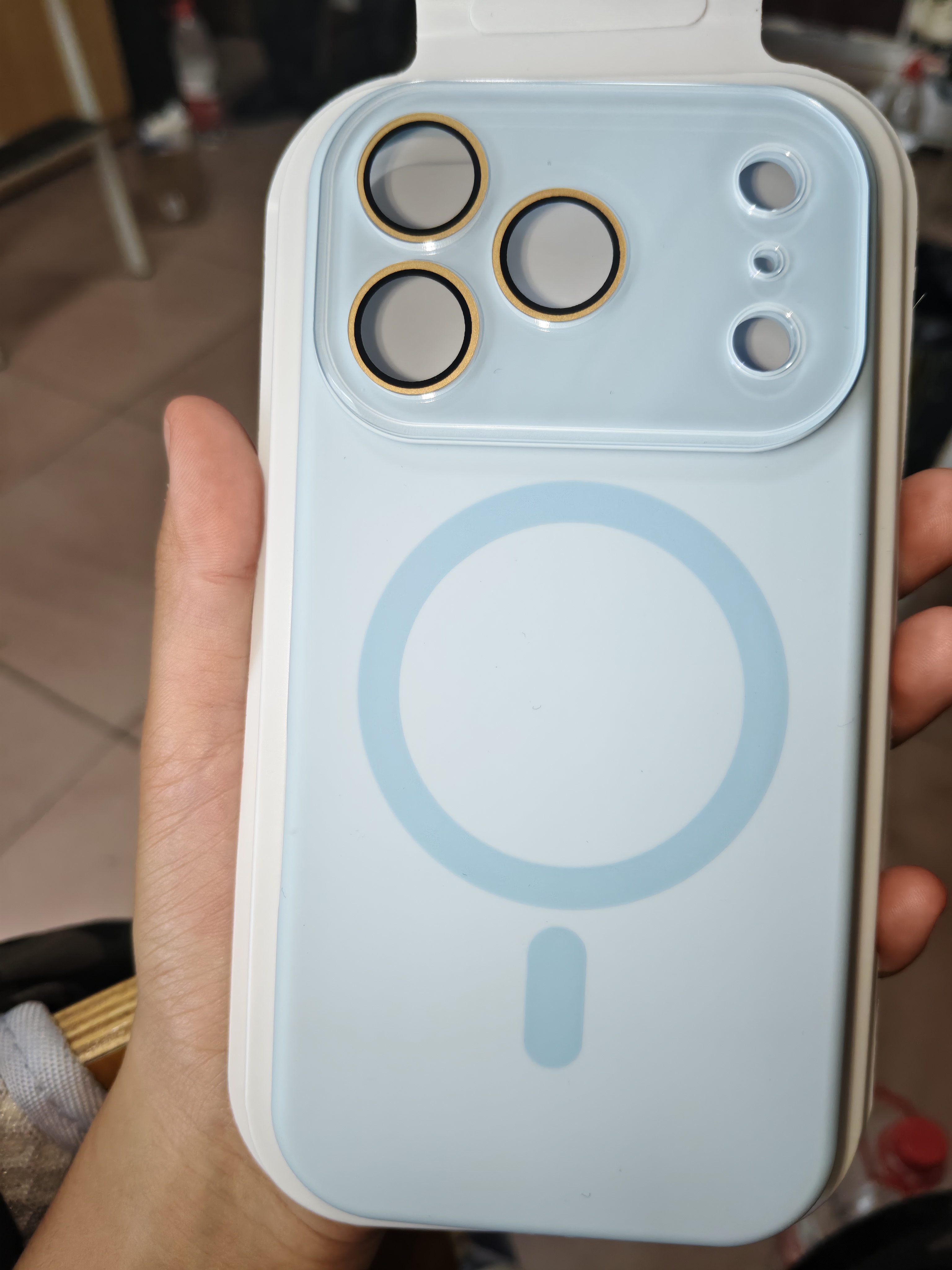 蓝妮子适用 苹果18promax手机壳 iphone18pro max手机壳苹果17pro手机壳苹果17promax手机壳磁吸液态硅胶 相机按键全包【远峰蓝】自带镜头膜 苹果17Pro 实拍图