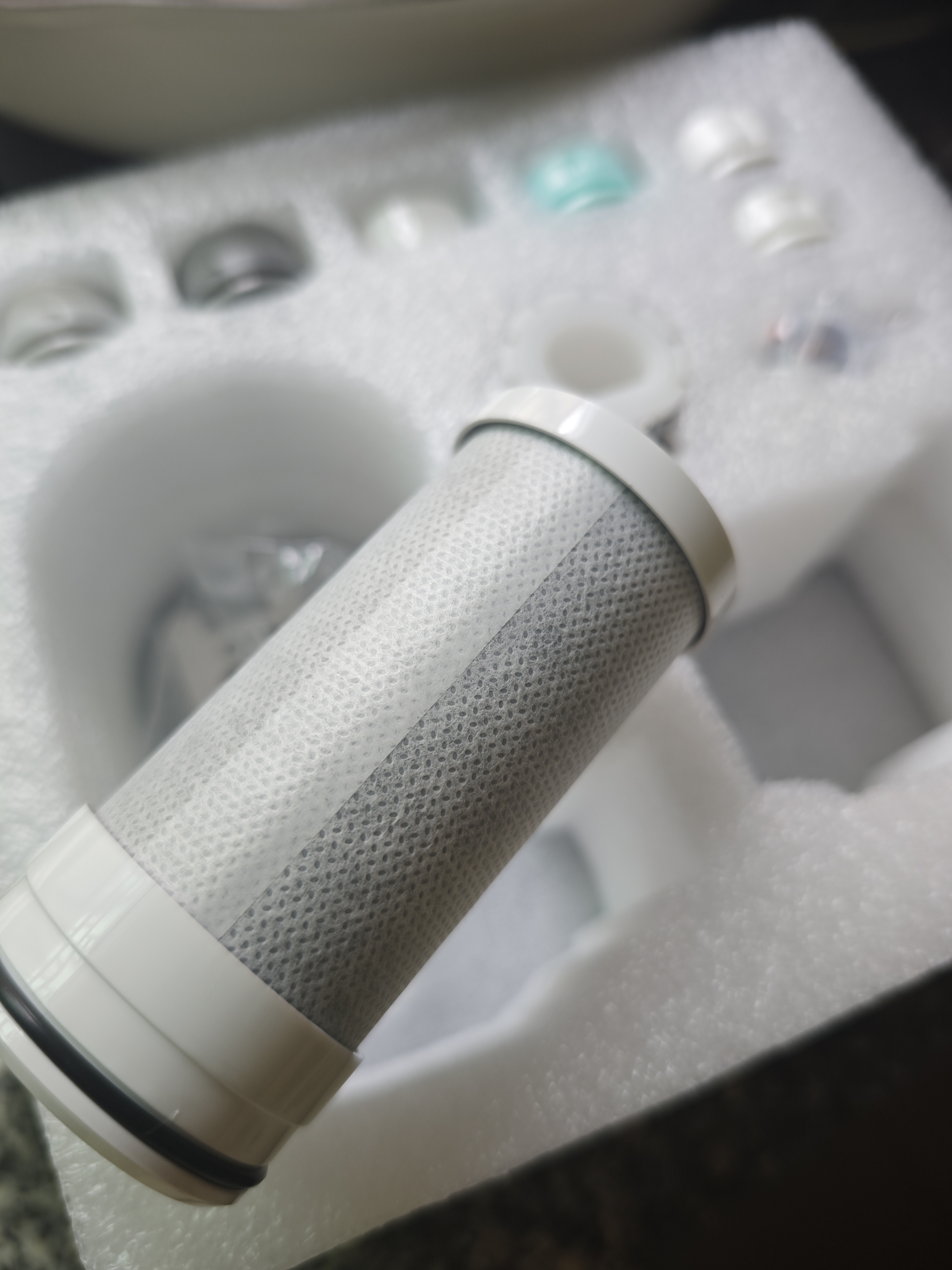 美的（Midea）水龙头过滤器家用厨房自来水净水器 活性炭12级精滤 可清洗 除氯除异味除垢 通用安装前置滤水器 2芯装【2年免换芯】活性炭增强版滤芯 实拍图