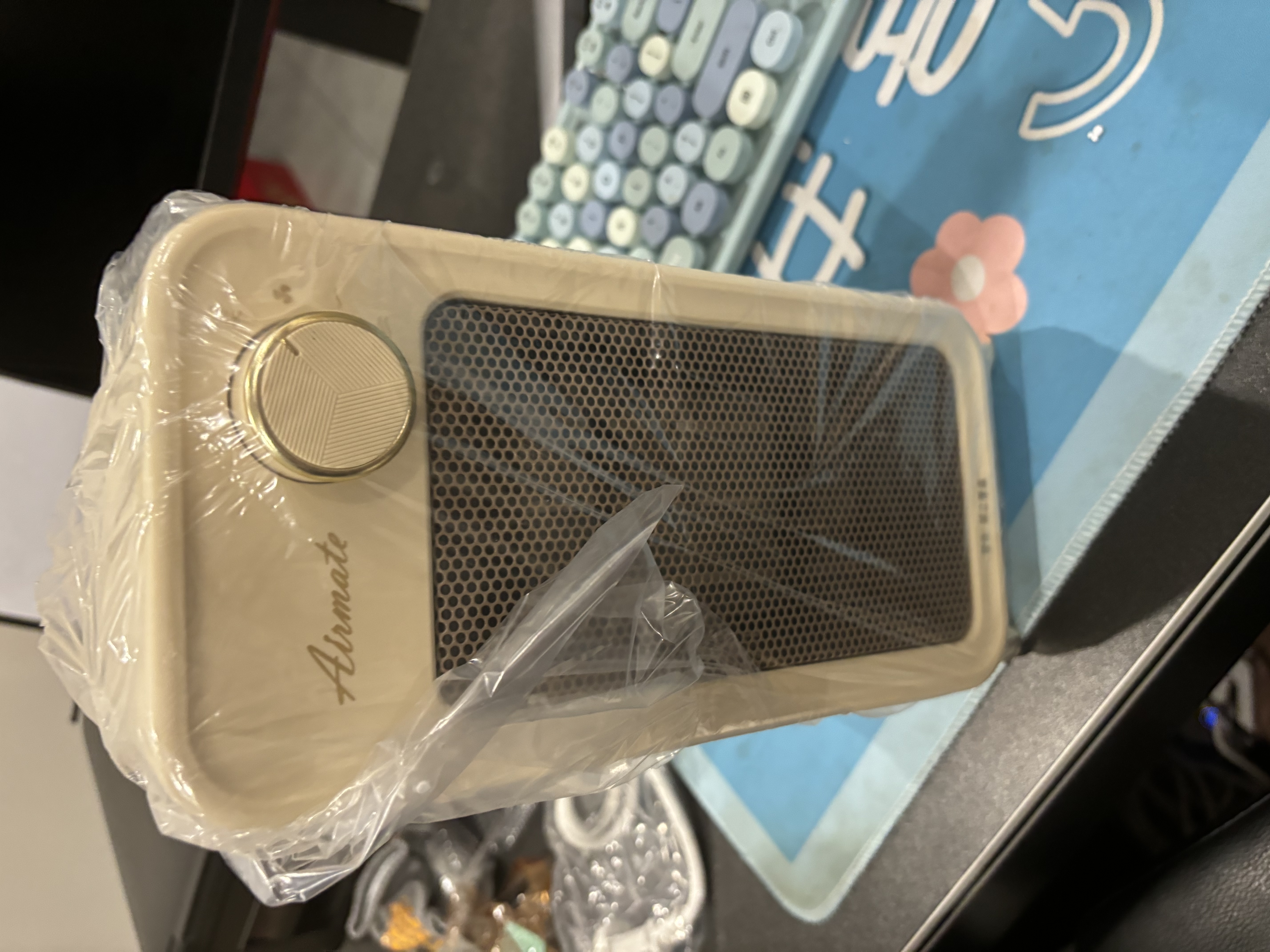 艾美特（AIRMATE）【即开即热】取暖器桌面暖风机小型热风机速热轻音节能家用卧室办公室桌下宿舍小太阳暖脚电暖器 实拍图