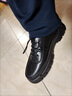 無肯皮鞋春夏新款软底布洛克牛津鞋加绒棉皮鞋商务正装休闲鞋子男鞋 FH-舒履-667黑色单鞋 42 实拍图