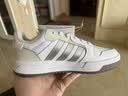 adidas ENTRAP美式校园风运动鞋少年感复古篮球风板鞋阿迪达斯   白色/金属暗银   40 实拍图