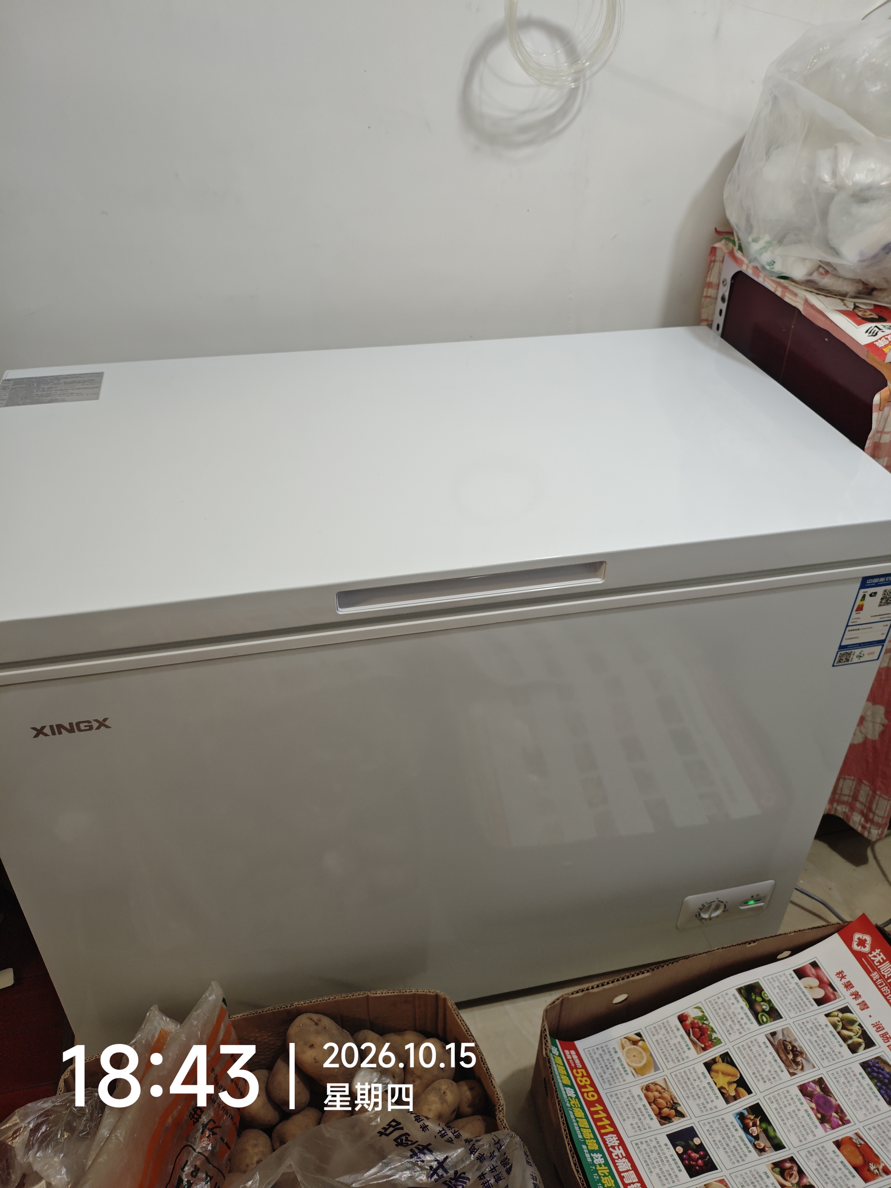 星星（XINGX）300L单温家用小型冰柜 大容量减霜保鲜净味节能一级能效冰箱冷藏冷冻两用冷柜BD/BC-300QJ以旧换新 实拍图