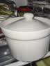 京东京造 炖盅 陶瓷汤碗蒸蛋燕窝辅食碗家用带盖赠勺子纯白460ml 实拍图